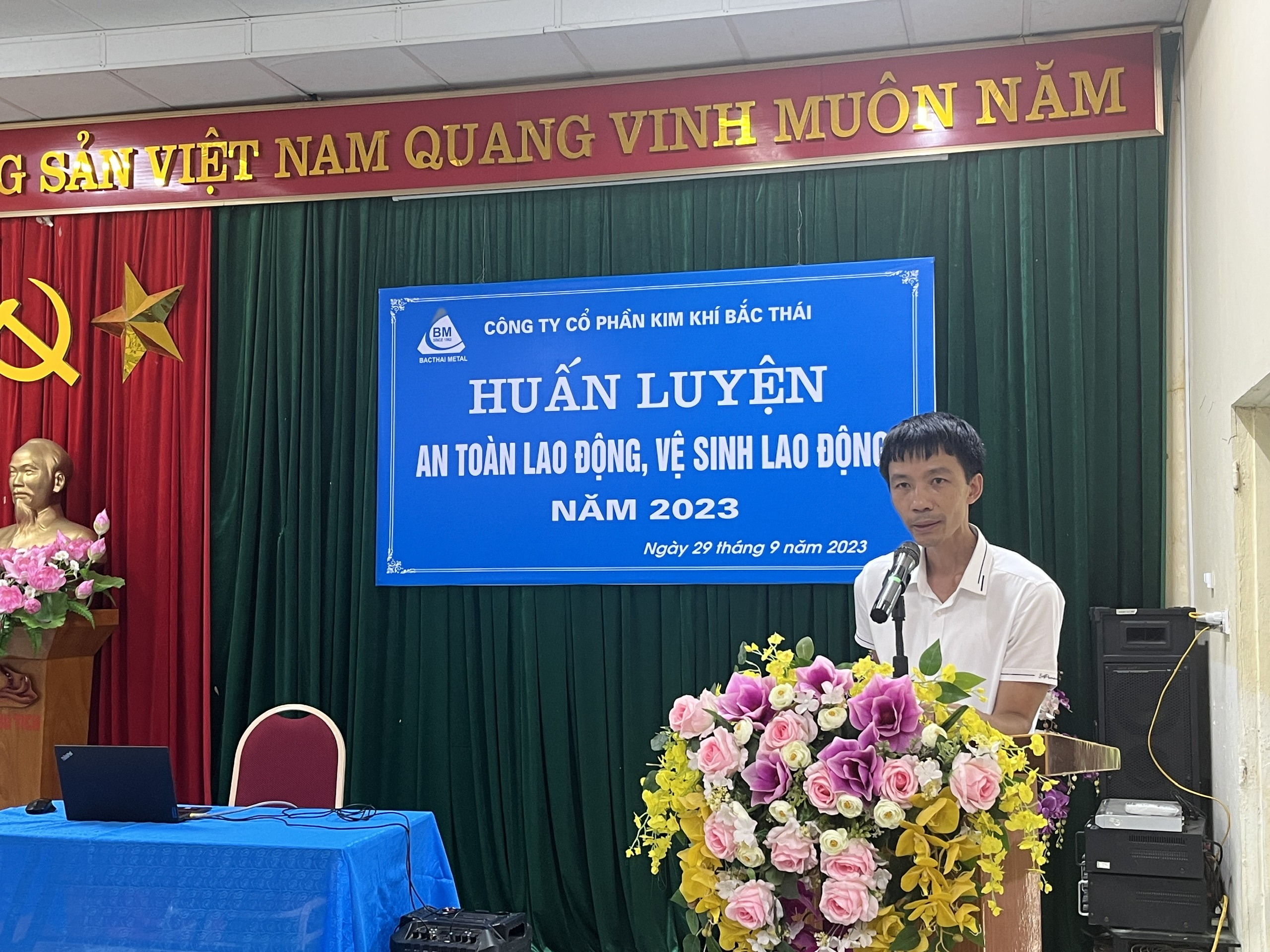 Công ty Cổ phần Kim khí Bắc Thái  tổ chức Huấn luyện An toàn Vệ sinh lao động năm 2023